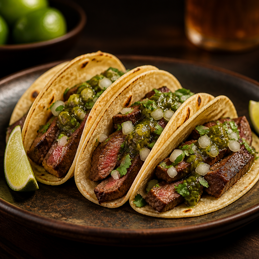 Tacos de bistec 