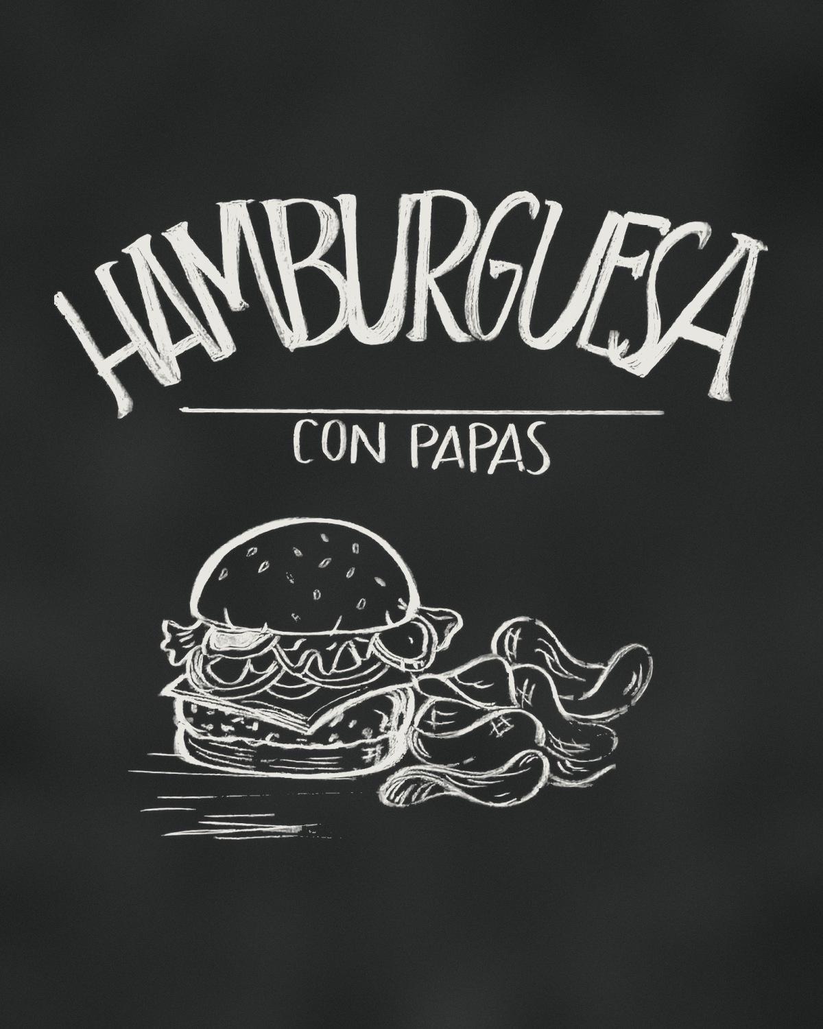 Hamburguesa con Papas