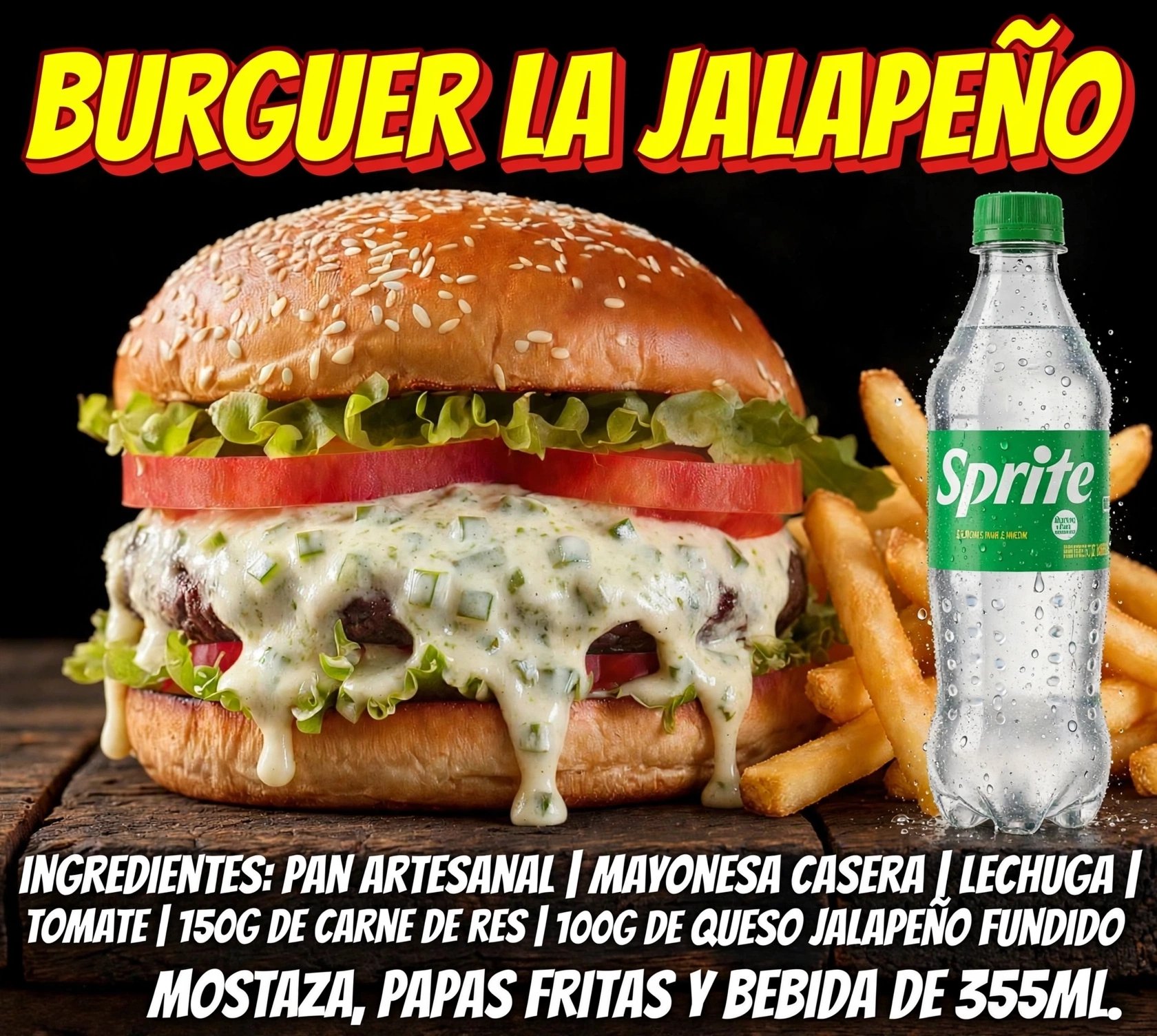 Burguer Jalapeño Combo 
