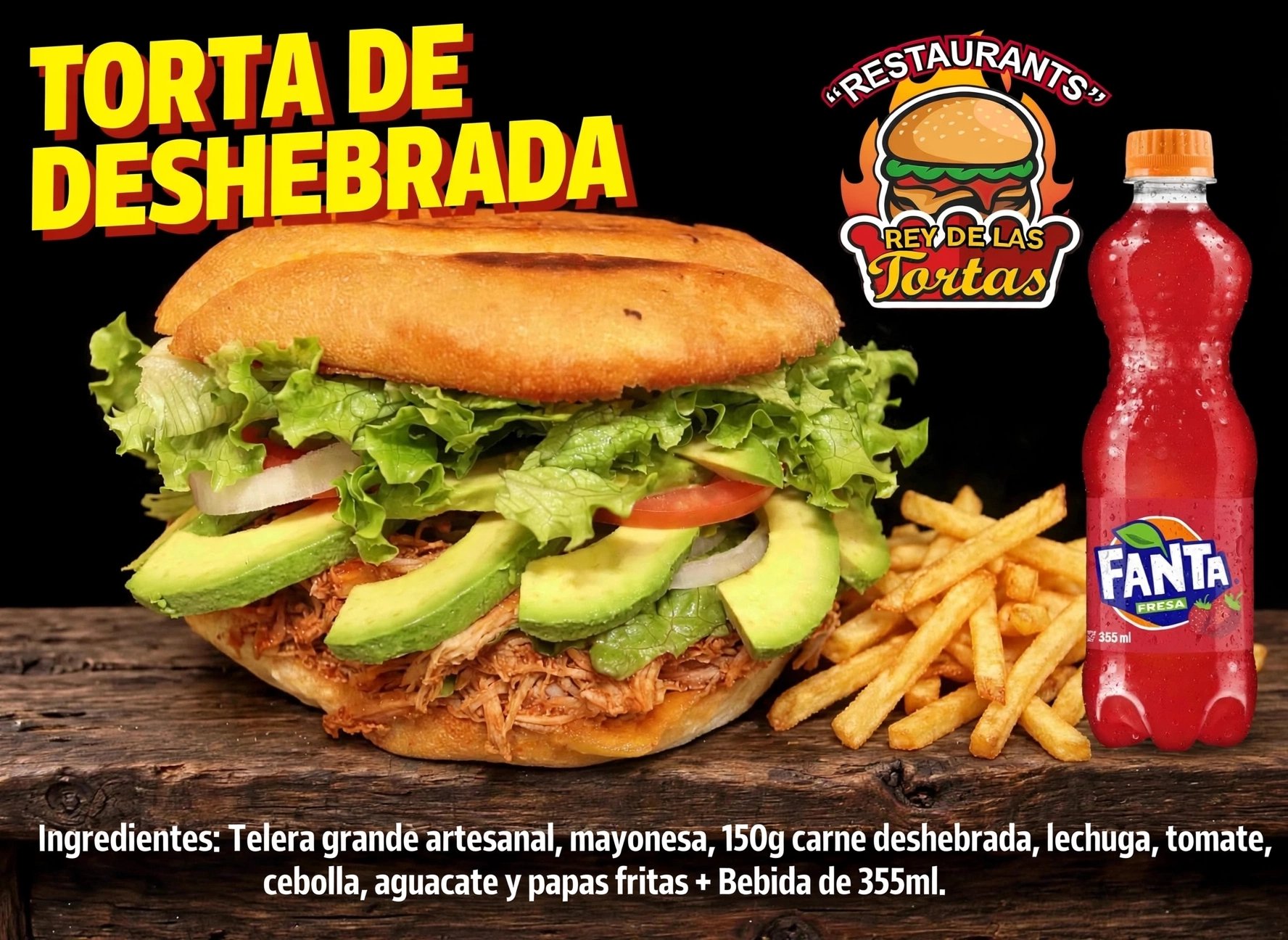 TORTA DESHEBRADA COMBO 