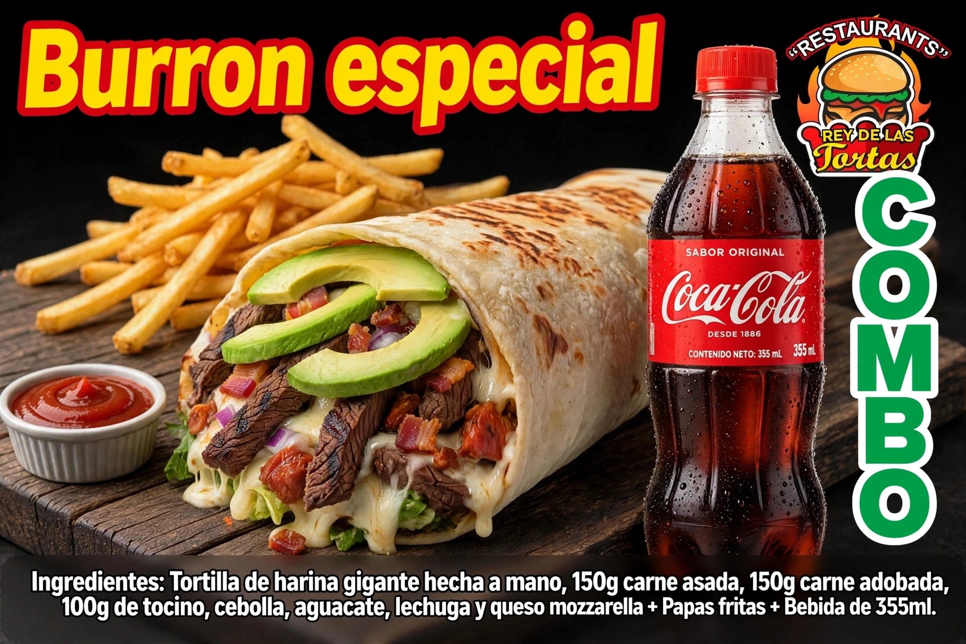 MEGA-BURRO ESPECIAL COMBO 