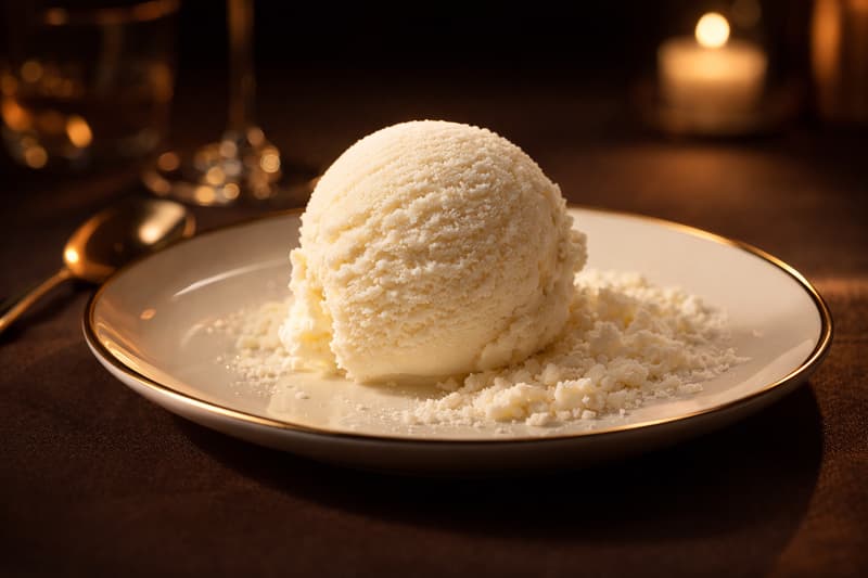 Helado de vainilla 
