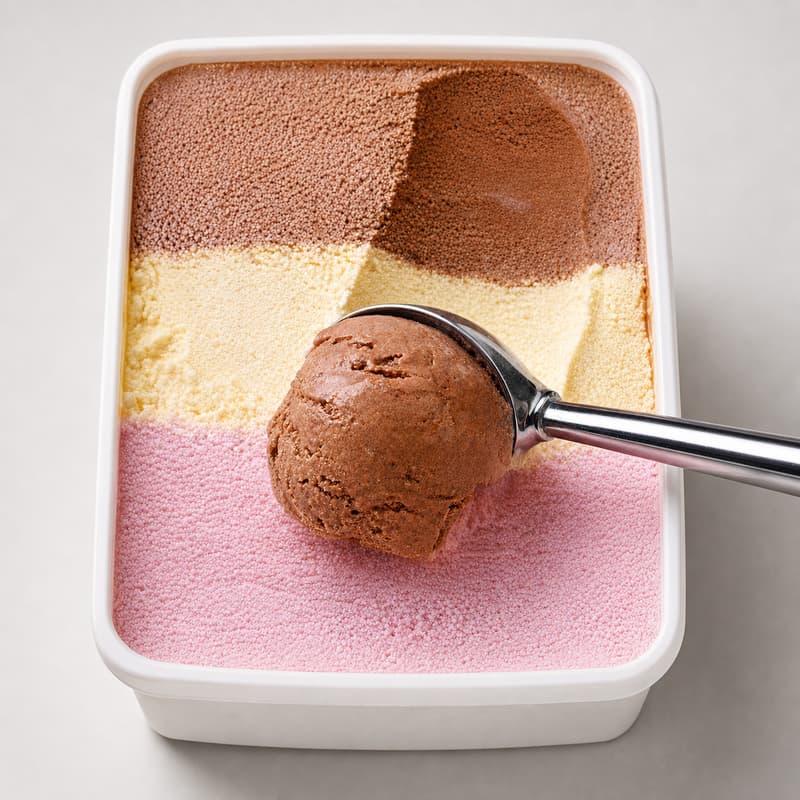 Helado napolitano 