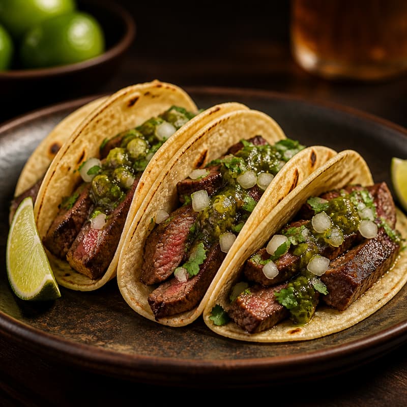 Tacos de bistec 