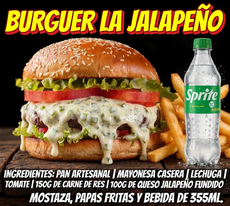 Burguer Jalapeño Combo 