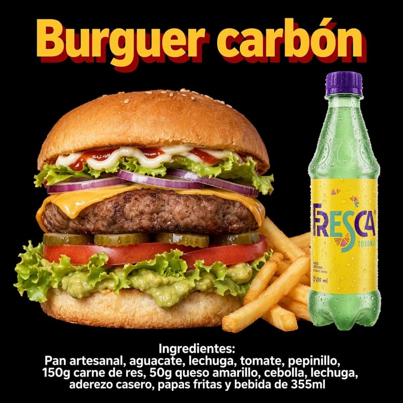 Burguer Carbón Combo 