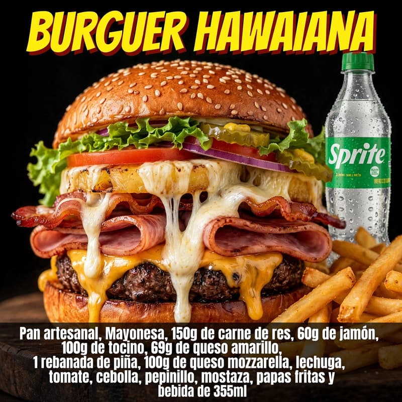 Burguer Hawaiana Combo 