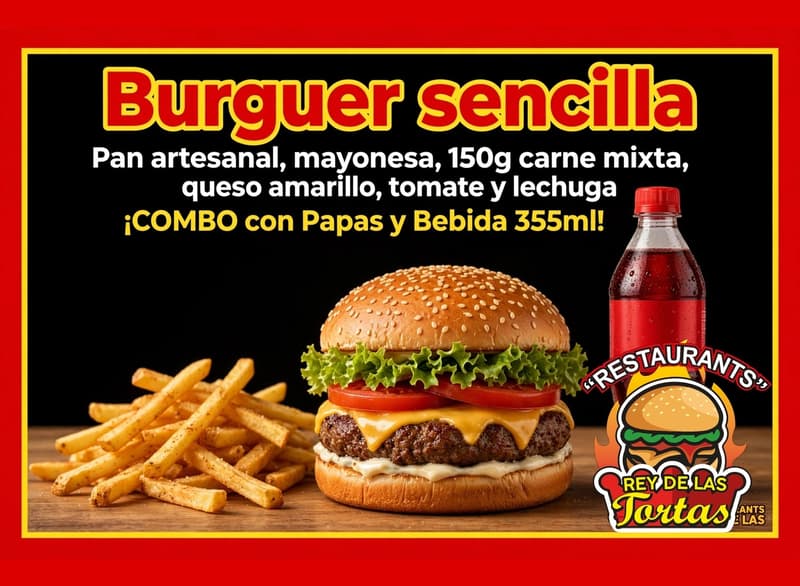 Burguer Sencilla Combo 
