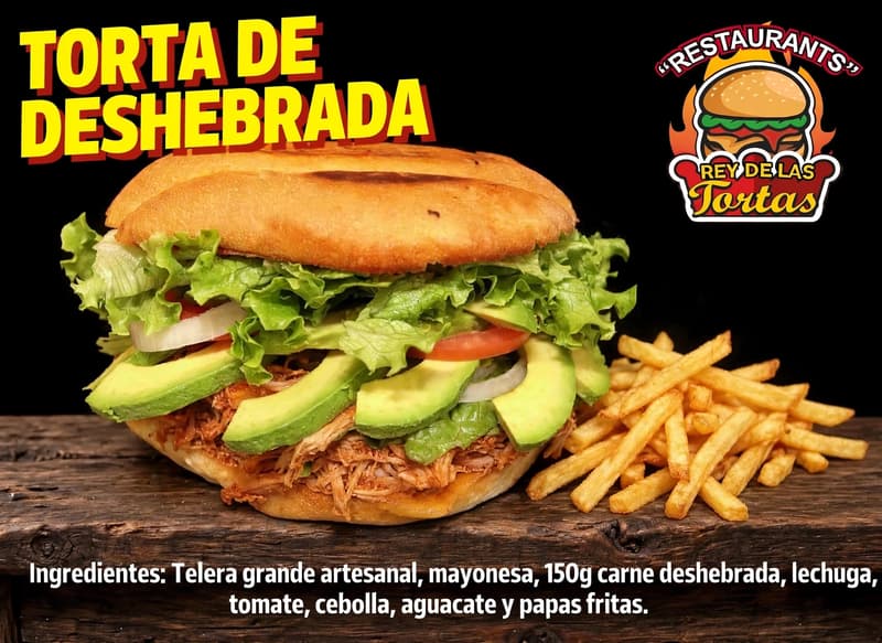 TORTA DE DESHEBRADA CON PAPAS FRITAS 