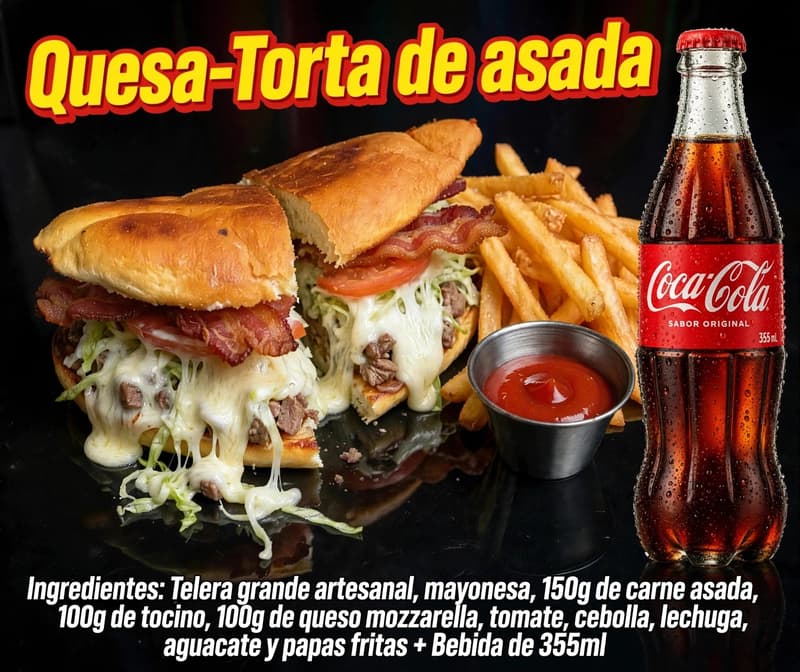 QUESA-TORTA ASADA COMBO