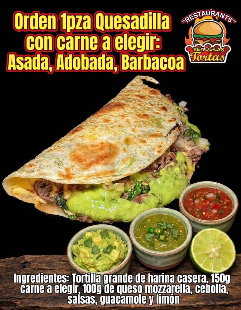 QUESADILLA CON CARNE 