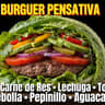 Burguer Pensativa Con Papas Fritas