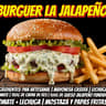 Burguer Jalapeño Con Papas Fritas
