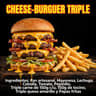 tas irFCheese-Burguer Triple Con Papas