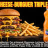 tas irCheese-burguer triple Combo