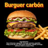Burguer Carbón Con Papas Fritas