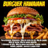 Burguer Hawaiana Con Papas Fritas