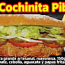 TORTA DE COCHINITA PIBIL CON PAPAS FRITAS