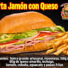 TORTA DE JAMÓN DE PAVO CON PAPAS FRITAS