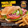 TORTA DE LOMO ADOBADO CON PAPAS FRITAS
