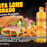 TORTA DE LOMO ADOBADO CON QUESO FUNDIDO COMBO
