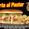 TORTA AL PASTOR CON PAPAS FRITAS
