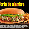 TORTA ALAMBRE CON PAPAS FRITAS