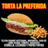 TORTA LA PREFERIDA CON PAPAS FRITAS