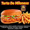 TORTA DE MILANESA DE RES CON PAPAS FRITAS