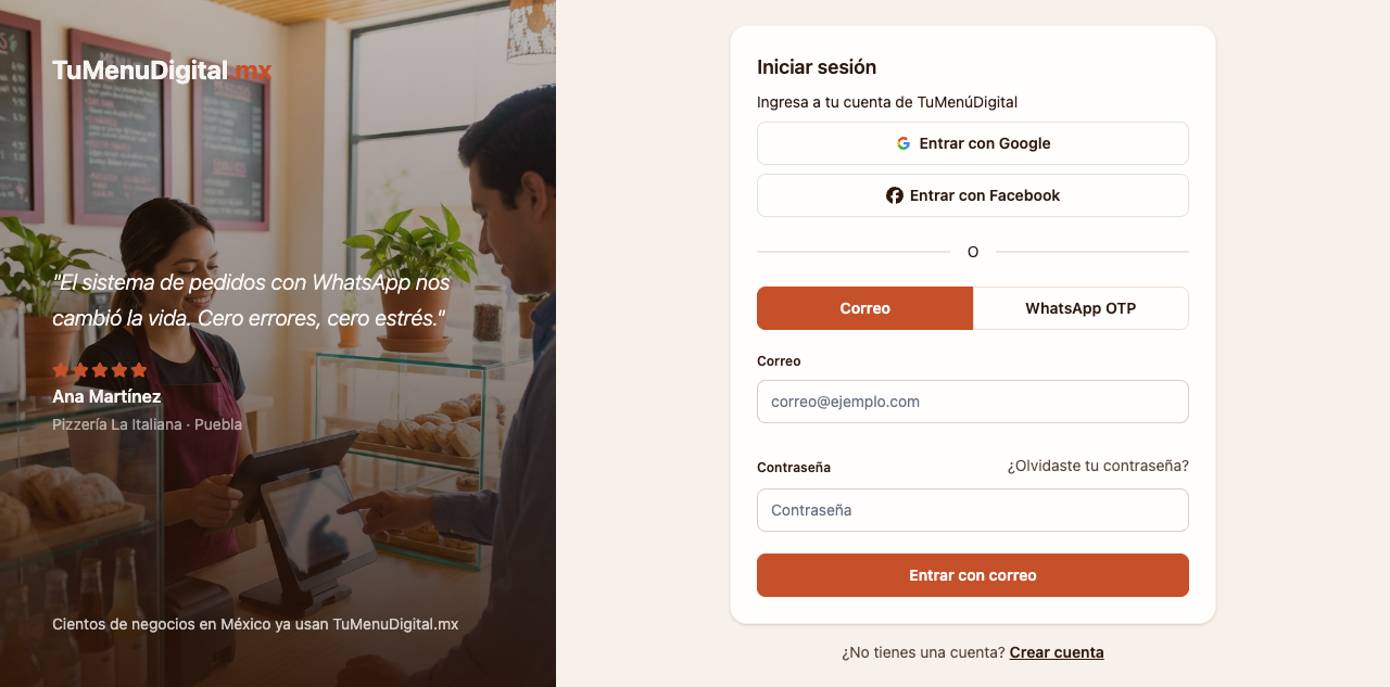 Cómo iniciar sesión en TMD