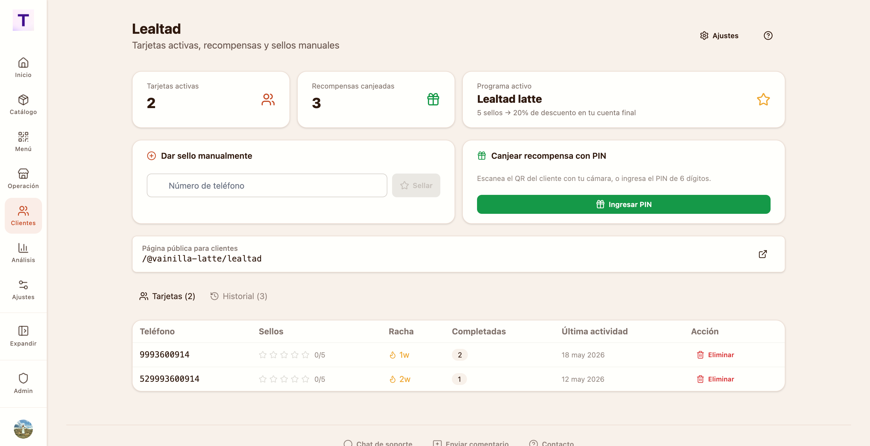 Haz que el cliente regrese con lealtad