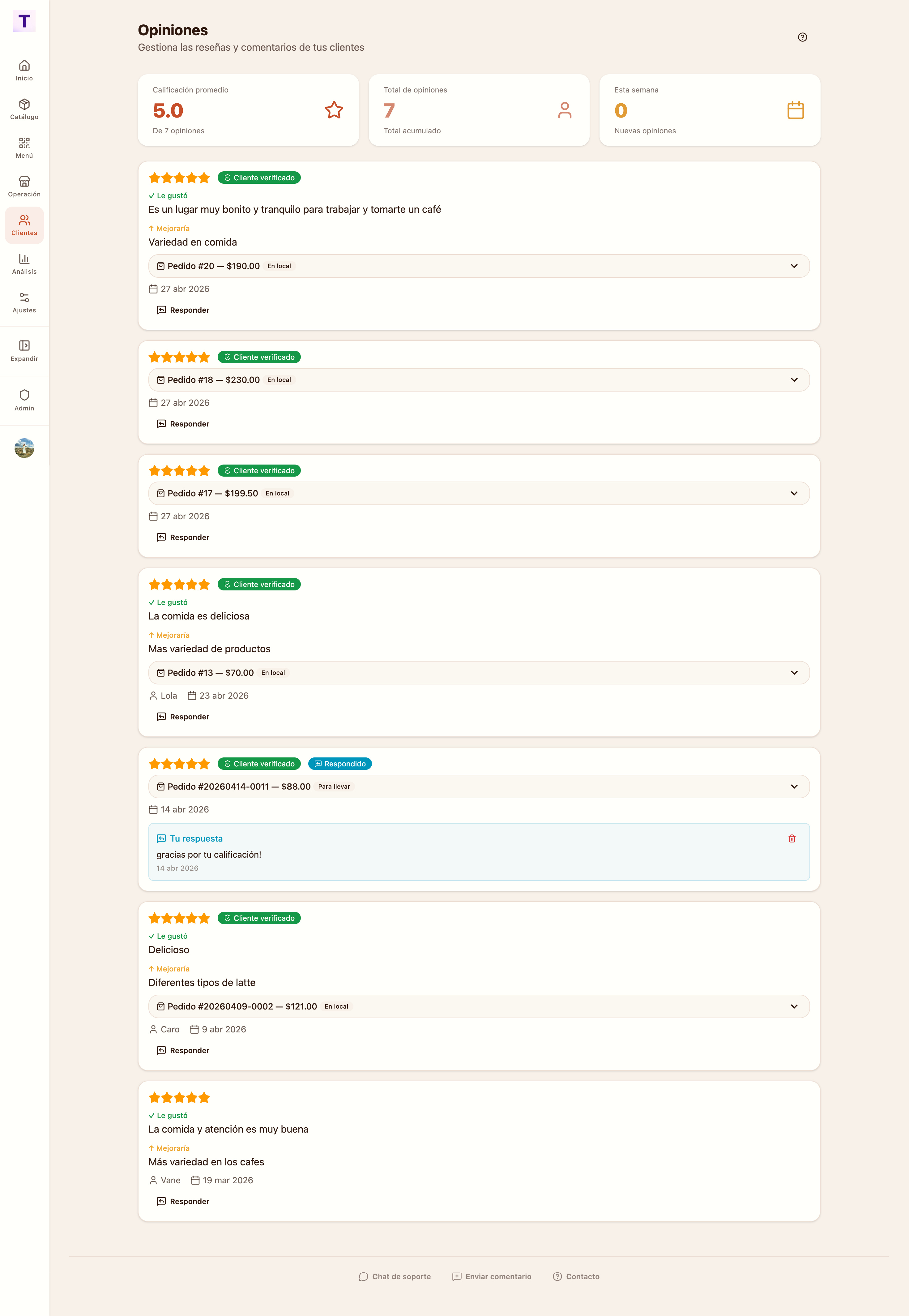 Reseñas y calificaciones que hacen crecer tu restaurante