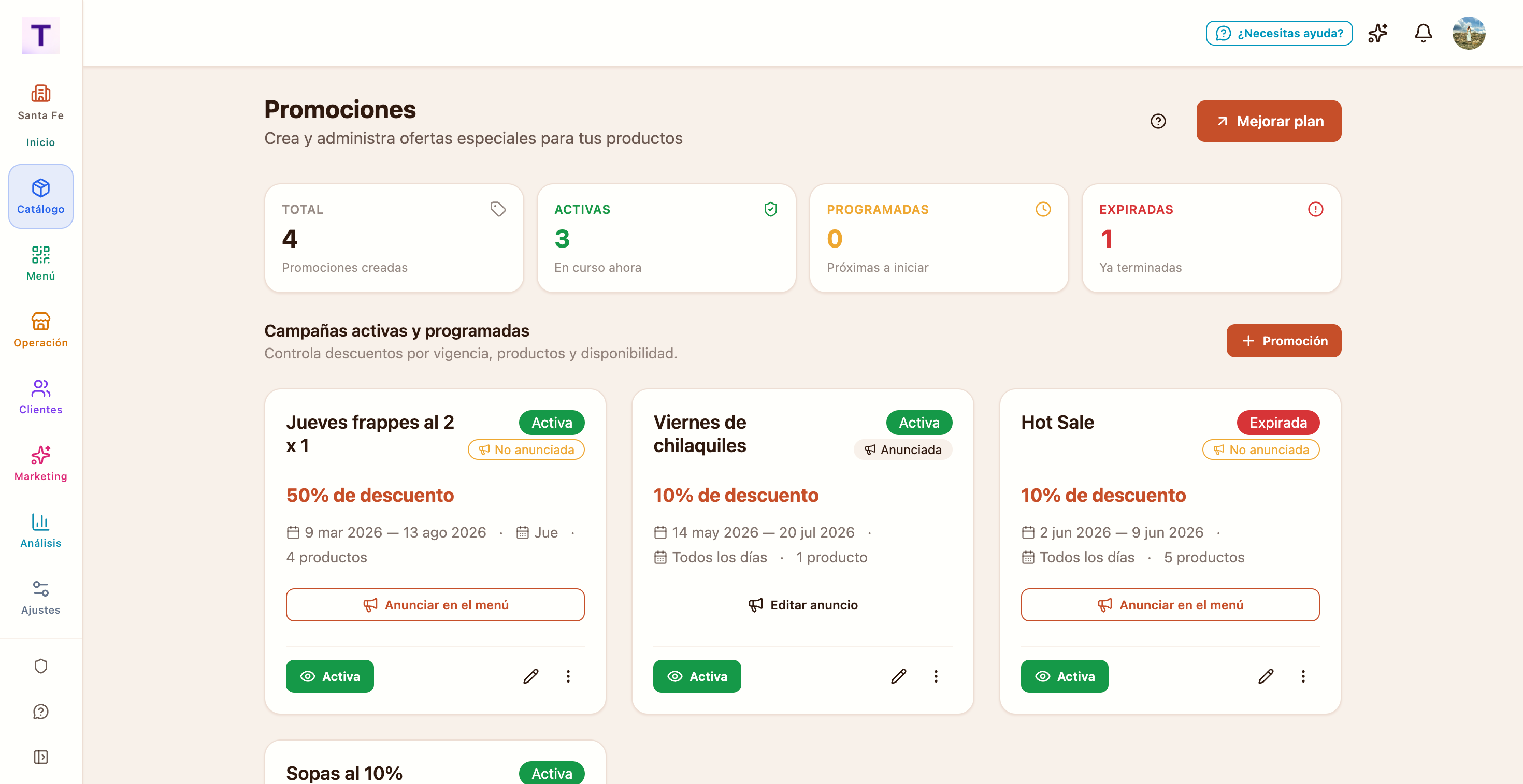 Convierte una promoción en un aviso al instante